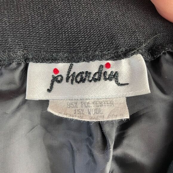 Jo Hardin Wool Blend Black Skirt Size 10 EUC - Picture 5 of 6
